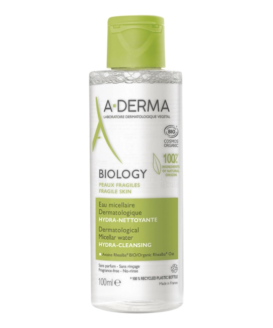 A-DERMA Вода мицеллярная дерматологическая для снятия макияжа BIOLOGY, 100мл