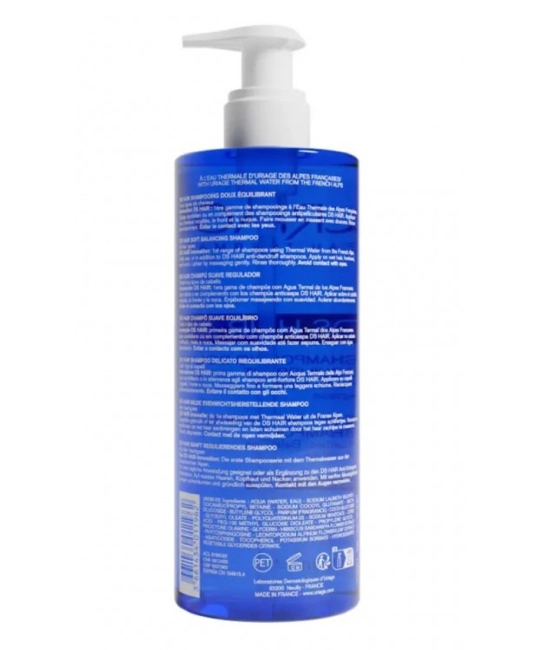 Uriage DS Шампунь мягкий балансирующий/DS HAIR SOFT BALANCING SHAMPOO, 500мл (1)