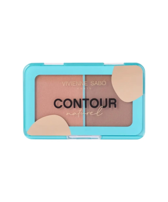 Vivienne Sabo Палетка для контуринга лица два универсальных оттенка скульптора Naturel тон 04, 6г