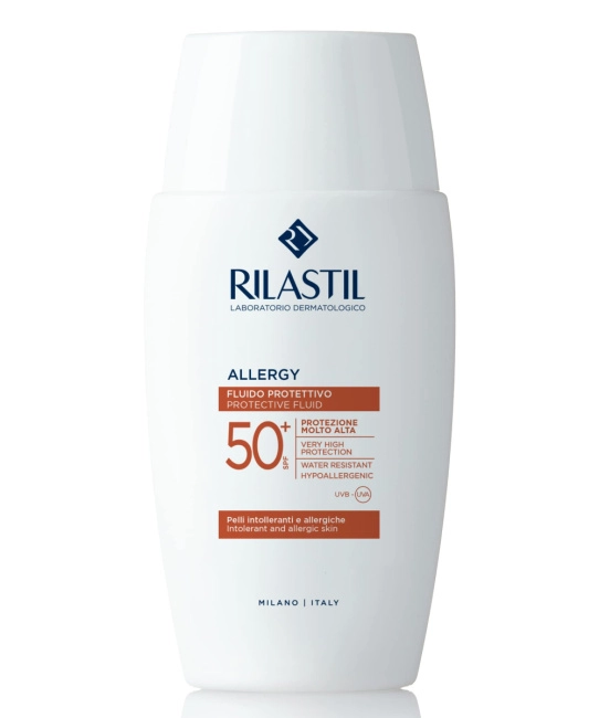 Rilastil Солнцезащитный флюид для чувствительной и реактивной кожи SPF 50+ Allergy, 50мл