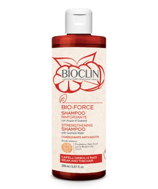 BIOCLIN  Шампунь укрепляющий для ослабленных и тонких волос (гуарана)  BIO-FORCE, 200мл