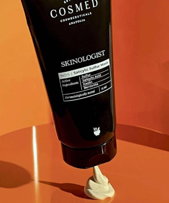 Cosmed Маска косметическая с серой и салициловой кислотой SKINOLOGIST SALICYLIC SULFUR MASK, 75мл (3)