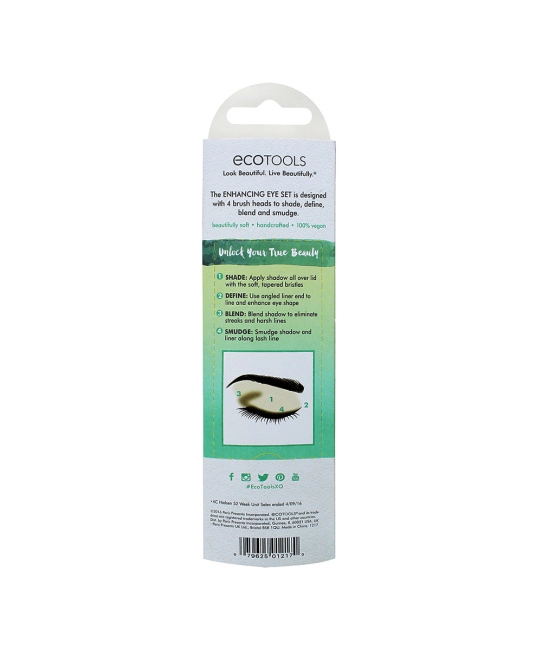 EcoTools Набор кистей для макияжа глаз The Enhancing Eye, 2шт (4)
