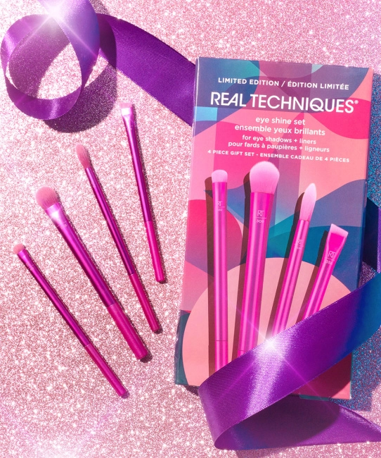 Real Techniques Набор кистей для макияжа глаз Eye Shine, 4шт (2)