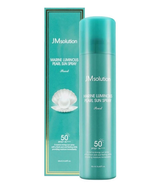 JM Solution Спрей солнцезащитный с экстрактом жемчуга MARINE LUMINOUS PEARL SUN SPRAY PEARL, 180мл (1)