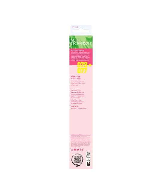 Real Techniques Набор кистей для макияжа глаз и бровей Nectar Pop, 2шт (3)