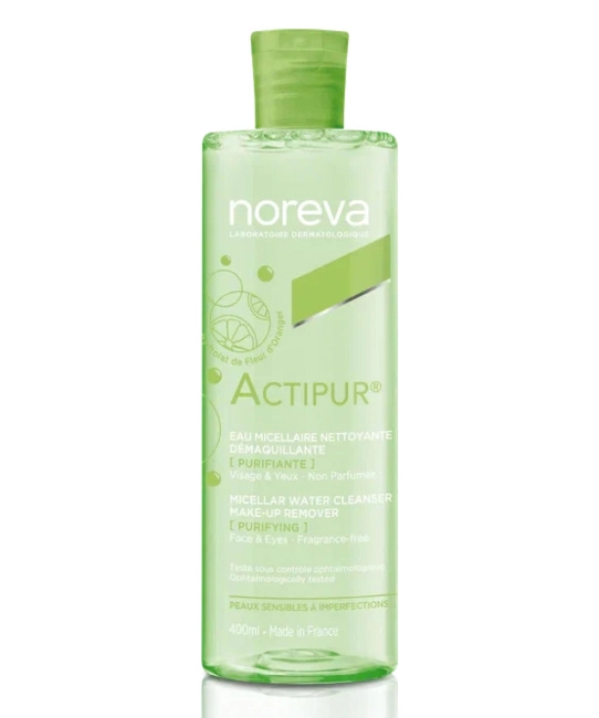 Noreva Мицеллярная вода очищающая для снятия макияжа Actipur, 400мл