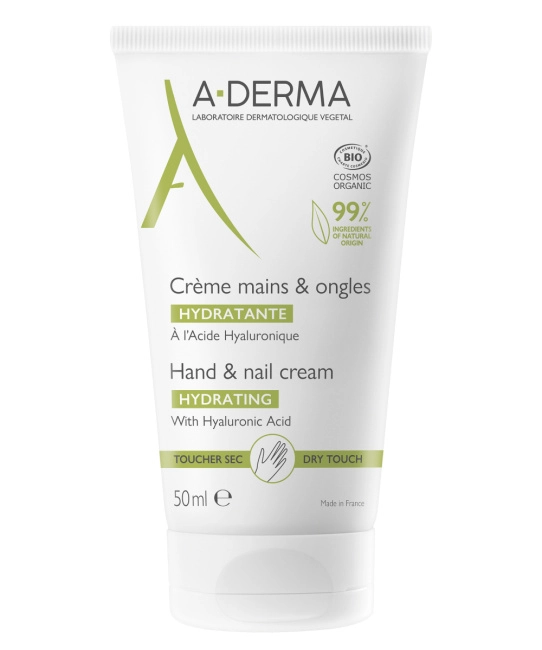 A-DERMA Крем увлажняющий для рук и ногтей, 50мл