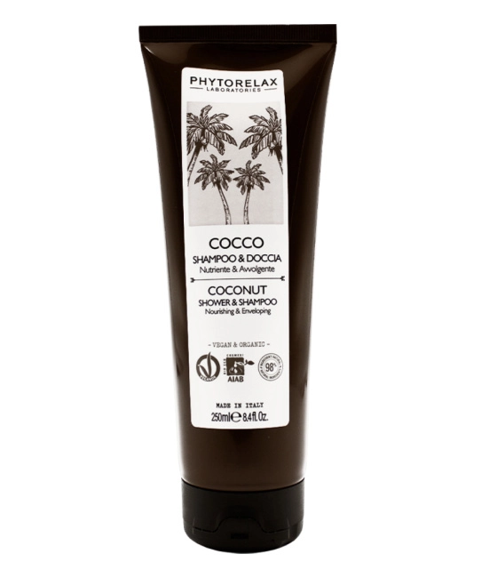 Phytorelax Шампунь и гель для душа (2 в 1) питательный с маслом кокоса, 250мл
