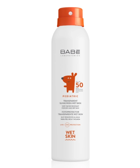 BABE Laboratorios Детский солнезащитный спрей Влагостойкий SPF 50, 200мл