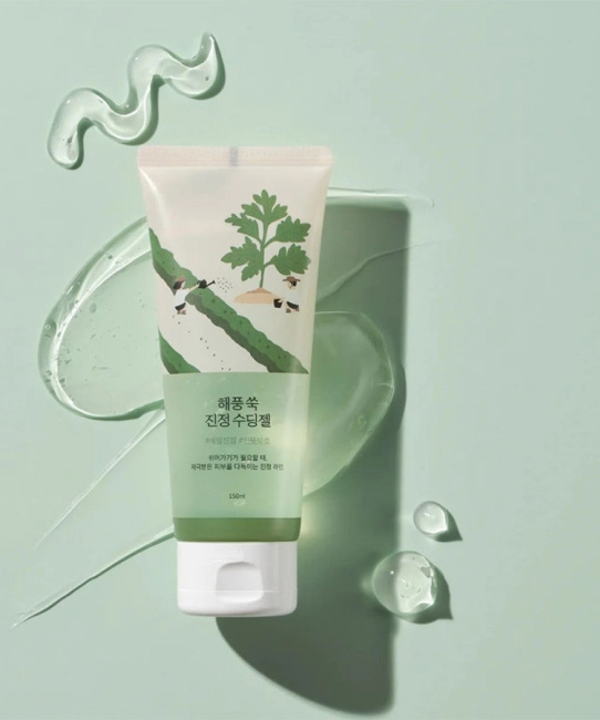 Round Lab ROUND LAB Многофункциональный успокаивающий гель для лица MUGWORT CALMING SOOTHING GEL, 150 мл, 150мл (1)