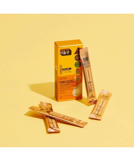 VT COSMETICS VT COSMETICS Бустер-сыворотка с микроиглами и витаминами 100 Vita-Light Reedle Shot (оранжевая) 2 мл, 2 (1)