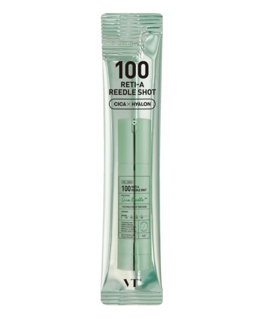 VT COSMETICS VT COSMETICS Бустер-сыворотка с микроиглами и ретинолом 100 Reti-A Reedle Shot  (светло зеленая) 2 мл, 2