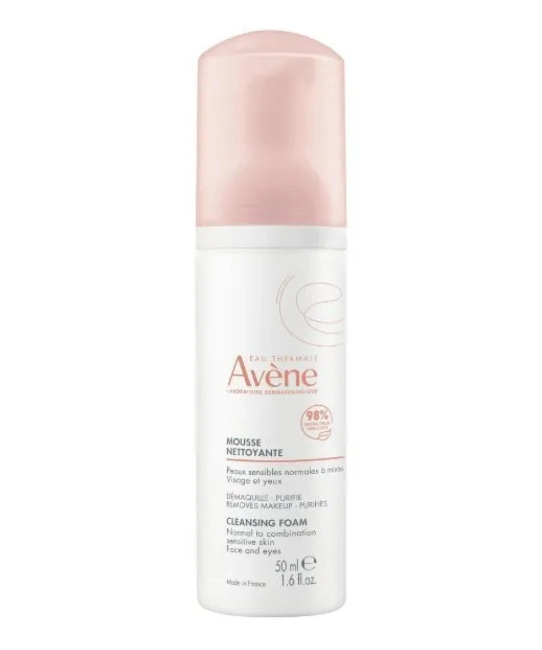 AVENE Пенка очищающая для снятия макияжа, 50мл