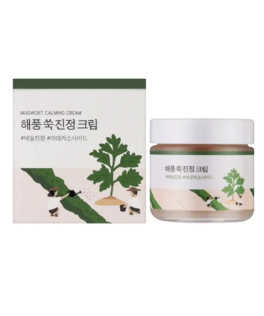 Round Lab Успокаивающий крем для лица MUGWORT CALMING CREAM, 80мл (1)