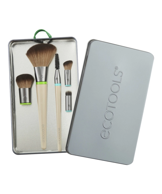 EcoTools Набор кистей для макияжа (5 сменных насадок и 2 ручки) Interchangeables, 7шт (1)