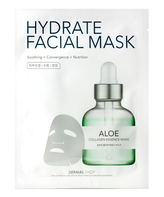 DERMAL Тканевая маска для лица с алоэ, 25шт