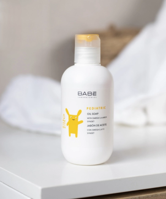 BABE Laboratorios Детское масляное мыло, 200мл (3)
