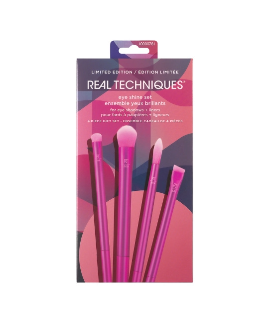 Real Techniques Набор кистей для макияжа глаз Eye Shine, 4шт