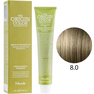 NOOK Крем-краска для волос 8.0 Натуральный светлый блонд / Light Blonde, 100мл