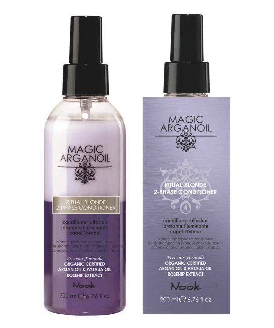 NOOK Кондиционер двухфазный для светлых волос Магия Арганы Nook MAGIC ARGANOIL BLONDE STORY 2-PHASE CONDITIONER blonde hair illuminating, 200мл (1)