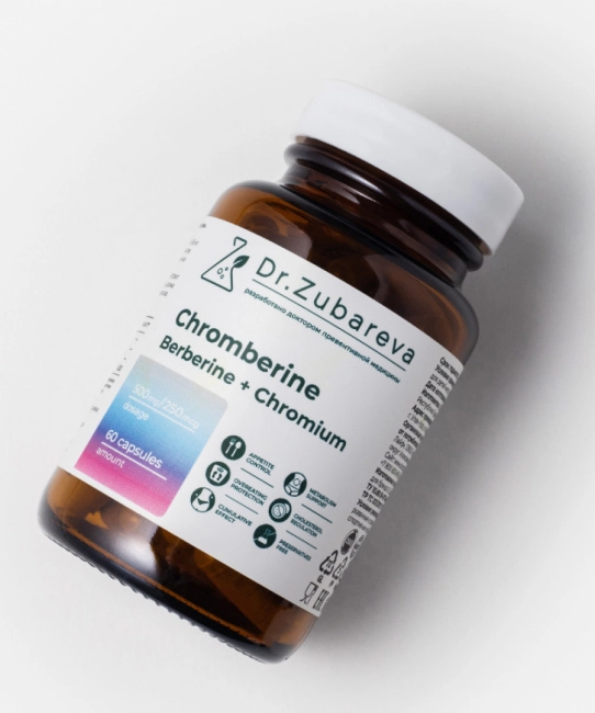 Dr. Zubareva Хромберин, 60 капсул, 170г (3)