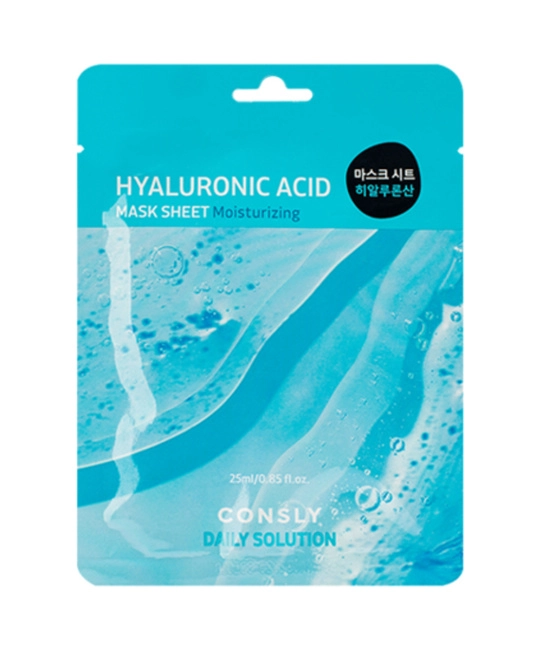 Consly Тканевая маска для лица с гиалуроновой кислотой, 25мл