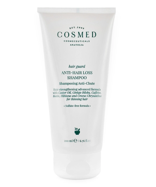 Cosmed Шампунь для волос укрепляющий, защитный с кофеином и биотином HAIR GUARD ANTI-HAIR LOSS SHAMPOO, 200мл