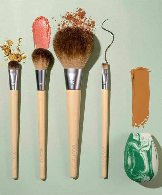 EcoTools Набор кистей и спонж для макияжа The Core Five, 5шт (3)