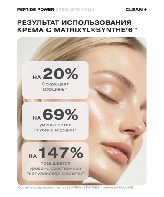 CLEANPLUS Крем для лица PEPTIDE POWER, 50 (4)
