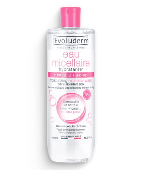 Evoluderm Мицеллярная вода для сухой и чувствительной кожи, 500мл