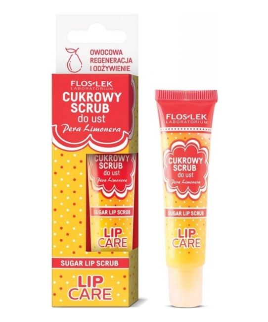 Floslek Сахарный скраб для губ с ароматом груши, 14г (2)