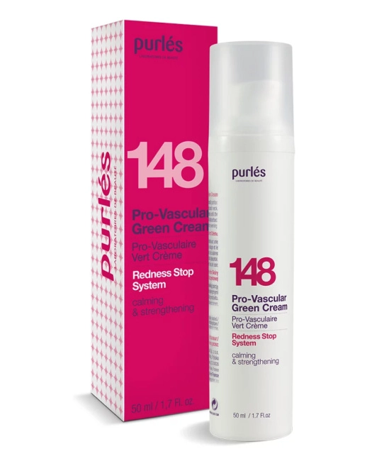 Purles Зеленый крем для кожи лица с куперозом 148, 50мл