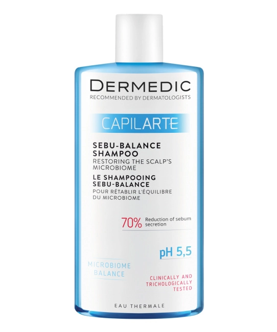 Dermedic Шампунь восстанавливающий микробиом кожи головы Sebu-balance CAPILARTE, 300мл