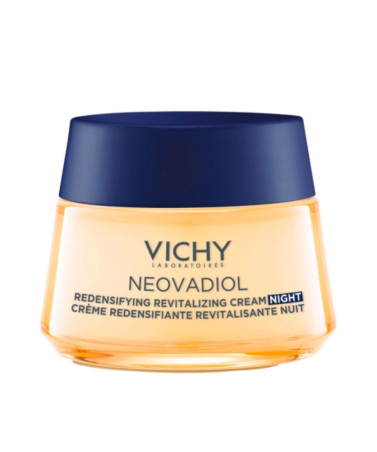 VICHY Антивозрастной ночной крем с охлаждающим эффектом для увеличения плотности и восстановления тонуса кожи лица, 50мл