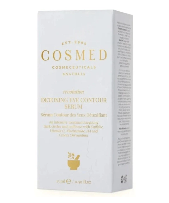 Cosmed Сыворотка-детокс косметическая для контура глаз с кофеином REVOLUTION DETOXING EYE CONTOUR SERUM, 15мл (1)