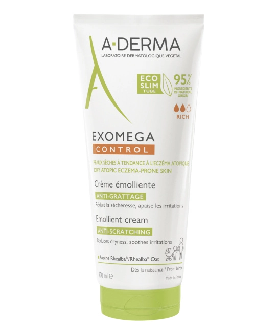 A-DERMA Крем смягчающий для лица и тела EXOMEGA CONTROL, 200мл
