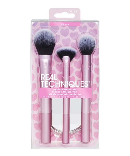 Real Techniques Набор кистей для макияжа Love IRL Perfect Finish, 4шт