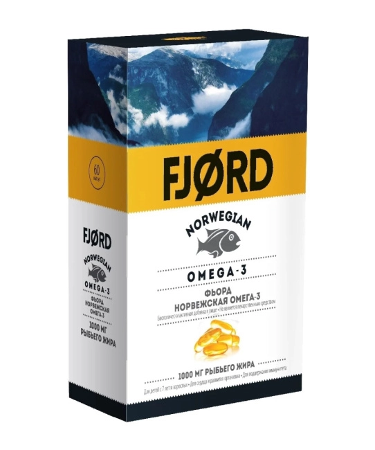 FJORD Норвежский рыбий жир из печени трески в капсулах №30, (30 капс.)