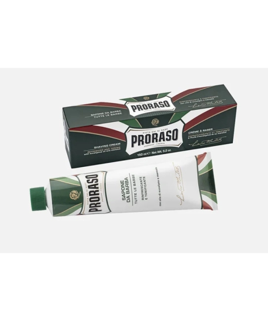 PRORASO Крем для бритья освежающий с маслом эвкалипта и ментолом, 150 (2)