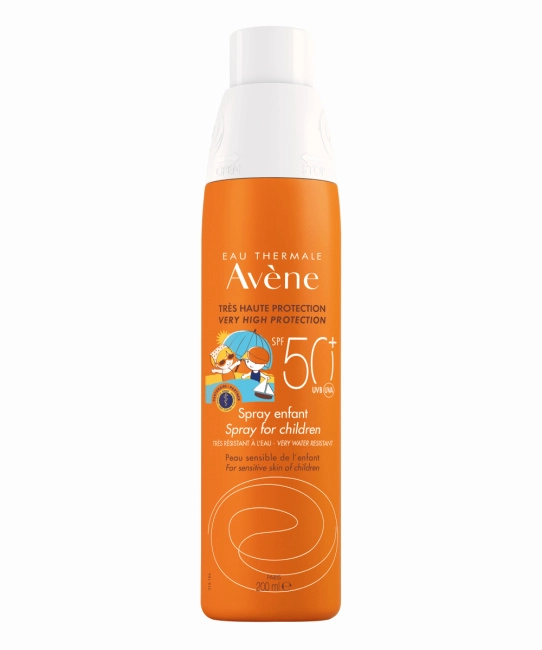 AVENE Детский солнцезащитный спрей для чувствительной кожи SPF 50+, 200мл