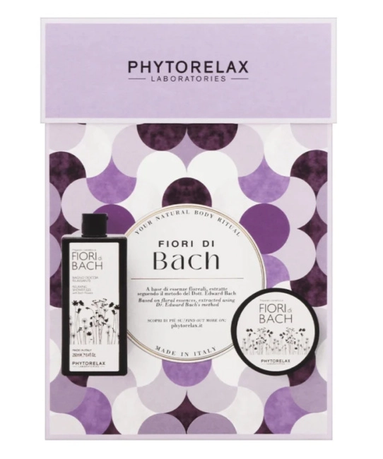 Phytorelax Набор по уходу за телом BACH FLOWERS SHOWERGEL + RICH BODY CREAM, 550мл (2)