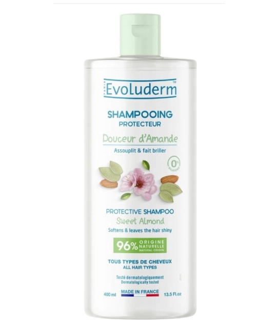 Evoluderm Защитный шампунь с миндальным молочком и маслом Ши, 400мл