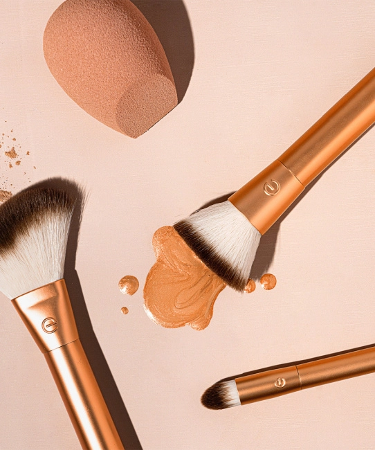 EcoTools Набор кистей и спонж для макияжа Precious Metals, 4шт (2)