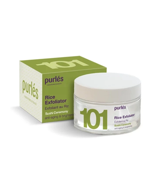 Purles Кремовый скраб для лица с частичками риса "Осветление и омоложение" 101, 50мл
