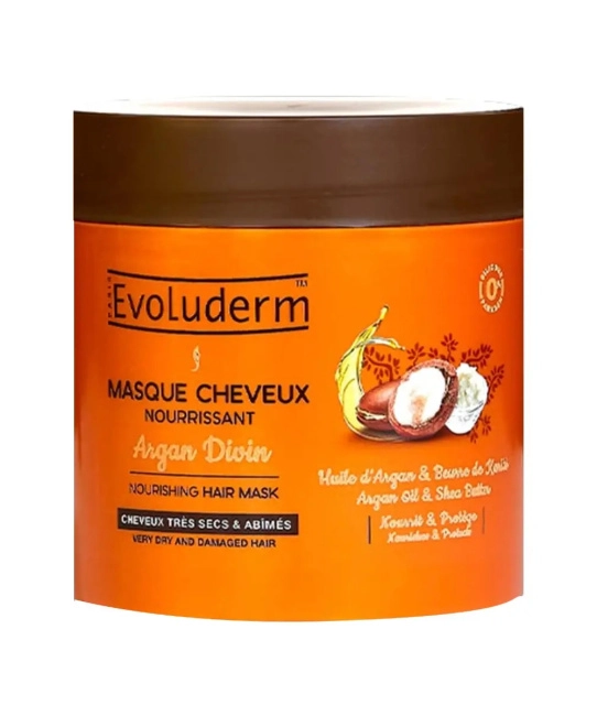 Evoluderm Питательная маска для волос с аргановым маслом и маслом Ши, 500мл