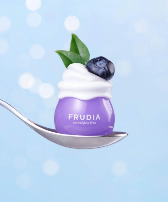 FRUDIA Крем для лица Увлажняющий с черникой, 10г (2)
