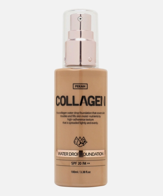 PEKAH Увлажняющая тональная основа с коллагеном Collagen Water Drop, 23 тон (натурально бежевый), 100мл