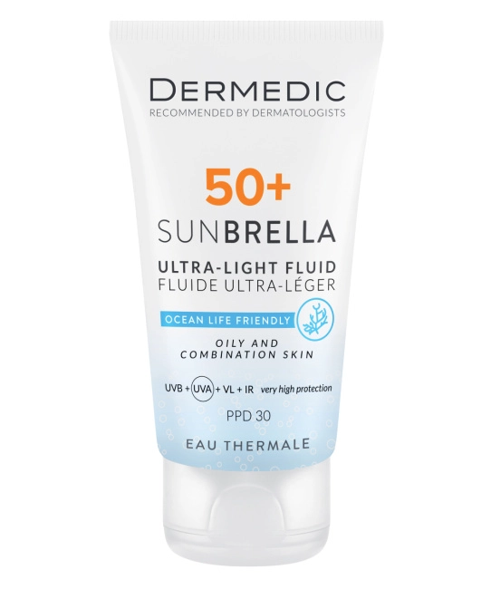 Dermedic Ультралегкий флюид SPF 50+ для жирной и комбинированной кожи, 40мл