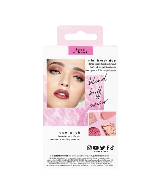 Real Techniques Набор мини-кистей для макияжа Mini Brush, 2шт (3)